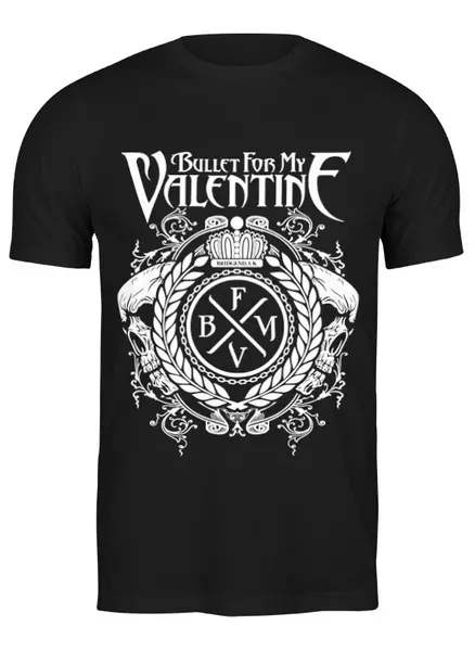 Заказать мужскую футболку в Москве. Футболка классическая Bullet For My Valentine от geekbox - готовые дизайны и нанесение принтов.