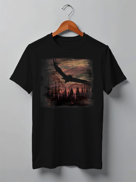 Заказать мужскую футболку в Москве. Футболка классическая Owl Scratch от oneredfoxstore@gmail.com - готовые дизайны и нанесение принтов.