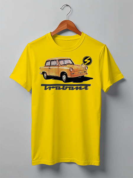 Заказать мужскую футболку в Москве. Футболка классическая Trabant от торгаш - готовые дизайны и нанесение принтов.