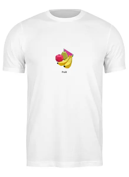 Заказать мужскую футболку в Москве. Футболка классическая Фрукты — Fruit от mironcrig@gmail.com - готовые дизайны и нанесение принтов.