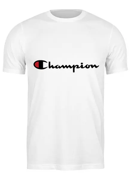 Заказать мужскую футболку в Москве. Футболка классическая Champion от DESIGNER   - готовые дизайны и нанесение принтов.