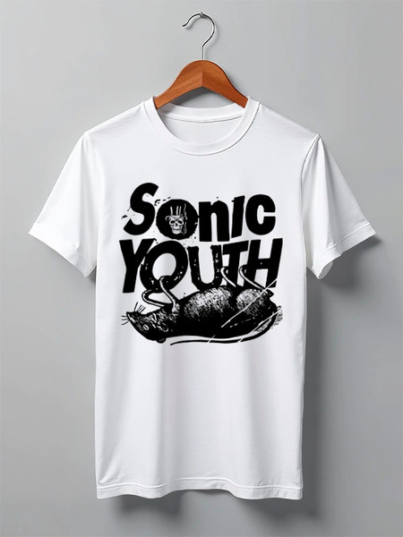 Заказать мужскую футболку в Москве. Футболка классическая Sonic Youth от geekbox - готовые дизайны и нанесение принтов.