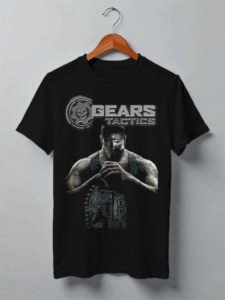 Заказать мужскую футболку в Москве. Футболка классическая GEARS OF WAR от robus - готовые дизайны и нанесение принтов.