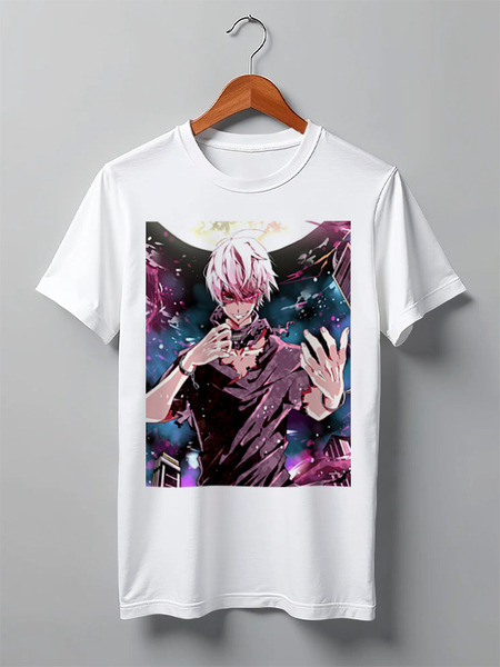 Заказать мужскую футболку в Москве. Футболка классическая Tokyo Ghoul от melaterine@mail.ru - готовые дизайны и нанесение принтов.