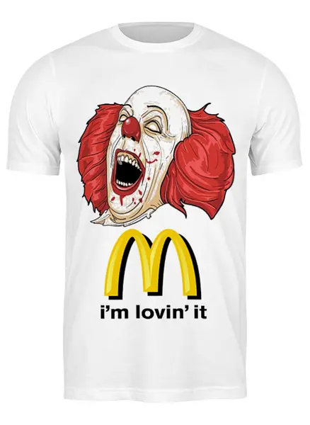 Заказать мужскую футболку в Москве. Футболка классическая McDonalds/Макдональдс от vita22 - готовые дизайны и нанесение принтов.