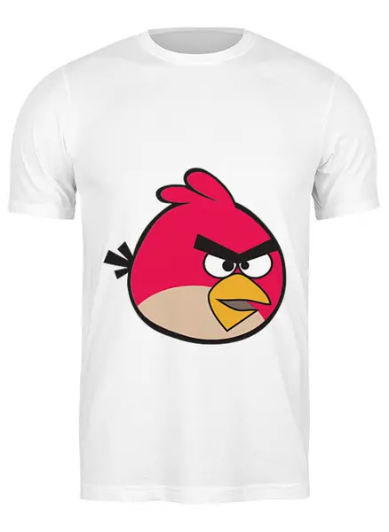 Заказать мужскую футболку в Москве. Футболка классическая Angry Birbs от тинейджер - готовые дизайны и нанесение принтов.