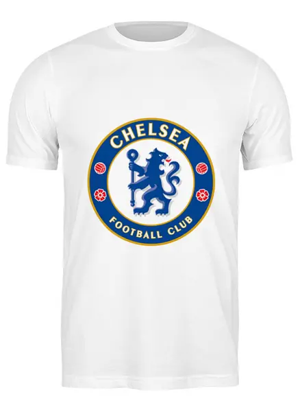 Заказать мужскую футболку в Москве. Футболка классическая Chelsea FC от THE_NISE  - готовые дизайны и нанесение принтов.
