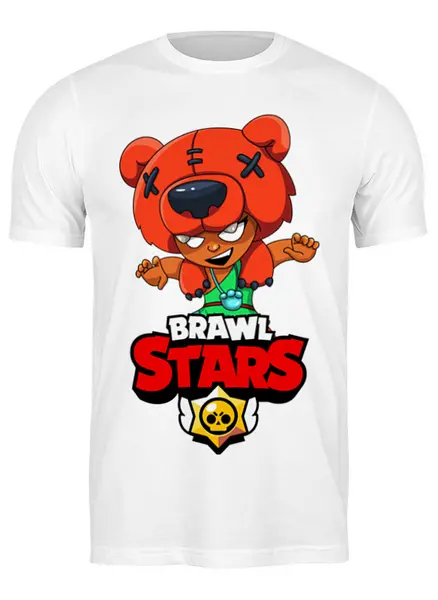 Заказать мужскую футболку в Москве. Футболка классическая BRAWL STARS NITA от geekbox - готовые дизайны и нанесение принтов.