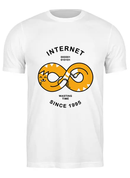 Заказать мужскую футболку в Москве. Футболка классическая Интернет от geekbox - готовые дизайны и нанесение принтов.