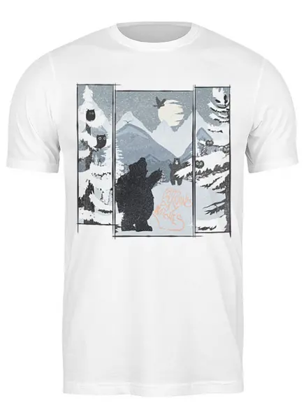 Заказать мужскую футболку в Москве. Футболка классическая Yellow Snow от oneredfoxstore@gmail.com - готовые дизайны и нанесение принтов.