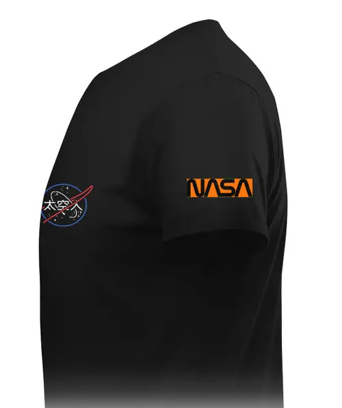 Заказать мужскую футболку в Москве. Футболка классическая Japanese NASA от alehadancenove@mail.ru - готовые дизайны и нанесение принтов.