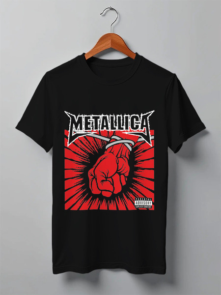 Заказать мужскую футболку в Москве. Футболка классическая Metallica ‎/ St. Anger от OEX design - готовые дизайны и нанесение принтов.