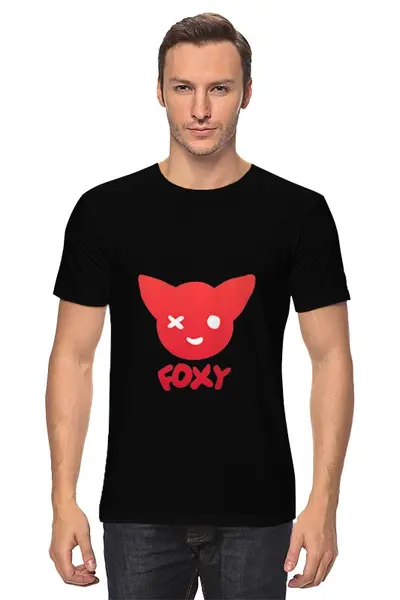 Заказать мужскую футболку в Москве. Футболка классическая Фокси Foxy от cherdantcev - готовые дизайны и нанесение принтов.