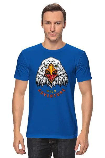 Заказать мужскую футболку в Москве. Футболка классическая Wild Adventure от balden - готовые дизайны и нанесение принтов.