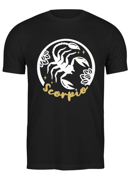 Заказать мужскую футболку в Москве. Футболка классическая Зодиак - Скорпион от skynatural - готовые дизайны и нанесение принтов.
