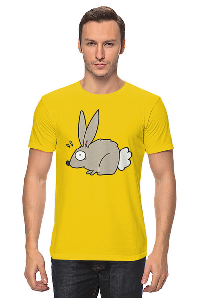 Заказать мужскую футболку в Москве. Футболка классическая Rabbit от skynatural - готовые дизайны и нанесение принтов.