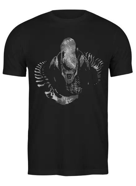 Заказать мужскую футболку в Москве. Футболка классическая Aliens от oneredfoxstore@gmail.com - готовые дизайны и нанесение принтов.