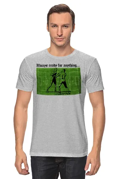 Заказать мужскую футболку в Москве. Футболка классическая Фанаты от торгаш - готовые дизайны и нанесение принтов.