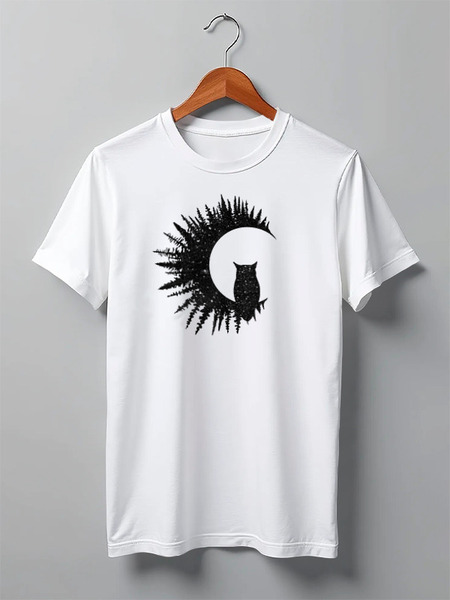 Заказать мужскую футболку в Москве. Футболка классическая Forest от oneredfoxstore@gmail.com - готовые дизайны и нанесение принтов.