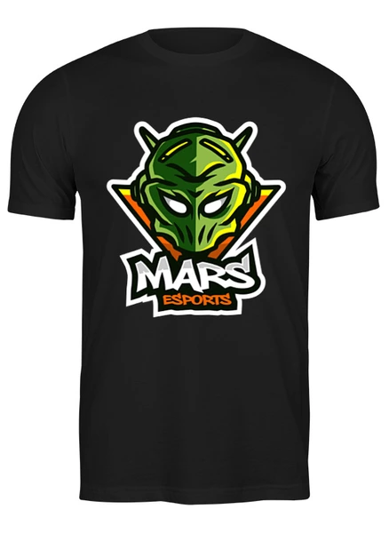 Заказать мужскую футболку в Москве. Футболка классическая Mars esports от skynatural - готовые дизайны и нанесение принтов.