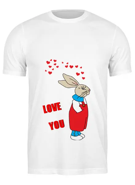Заказать мужскую футболку в Москве. Футболка классическая Rabbit_man от Printio - готовые дизайны и нанесение принтов.