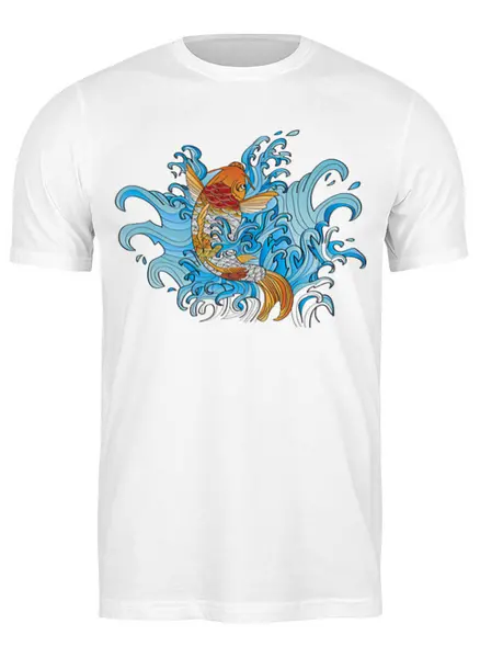 Заказать мужскую футболку в Москве. Футболка классическая Japan от oneredfoxstore@gmail.com - готовые дизайны и нанесение принтов.