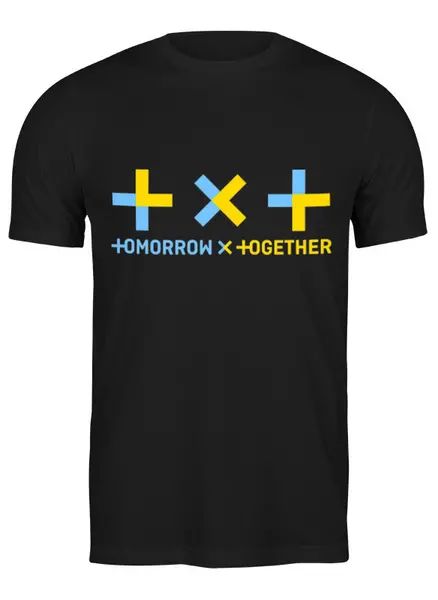 Заказать мужскую футболку в Москве. Футболка классическая TXT / Tomorrow X Together  от geekbox - готовые дизайны и нанесение принтов.