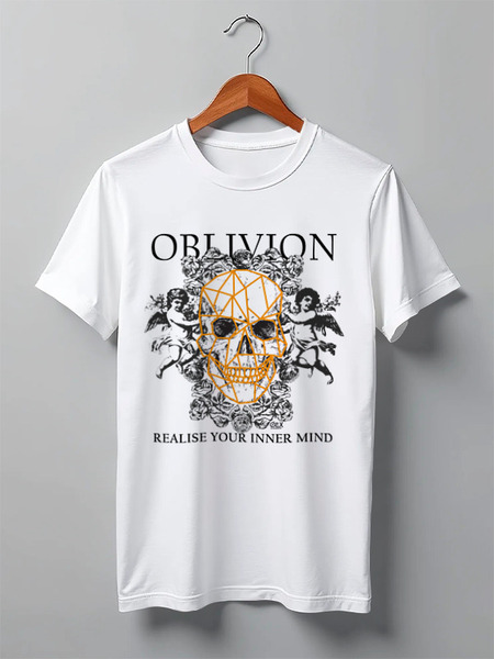 Заказать мужскую футболку в Москве. Футболка классическая Oblivion от OEX design - готовые дизайны и нанесение принтов.