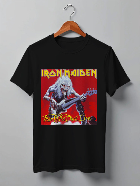 Заказать мужскую футболку в Москве. Футболка классическая Iron Maiden от Fedor - готовые дизайны и нанесение принтов.