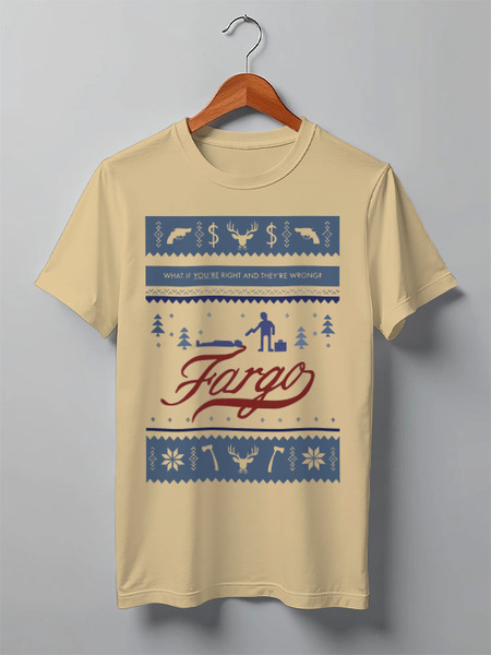 Заказать мужскую футболку в Москве. Футболка классическая Fargo (Фарго) от coolmag - готовые дизайны и нанесение принтов.