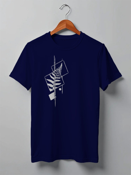 Заказать мужскую футболку в Москве. Футболка классическая Fern Geometry от oneredfoxstore@gmail.com - готовые дизайны и нанесение принтов.