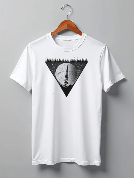Заказать мужскую футболку в Москве. Футболка классическая Fern Space от oneredfoxstore@gmail.com - готовые дизайны и нанесение принтов.