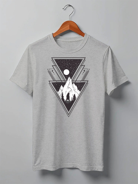Заказать мужскую футболку в Москве. Футболка классическая Bear Here от oneredfoxstore@gmail.com - готовые дизайны и нанесение принтов.