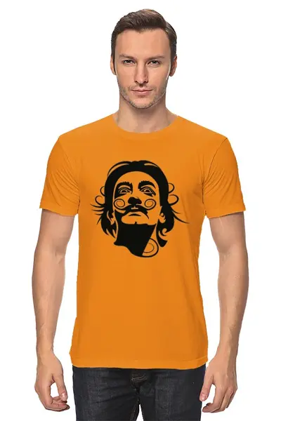 Заказать мужскую футболку в Москве. Футболка классическая Сальвадор Дали от trend - готовые дизайны и нанесение принтов.