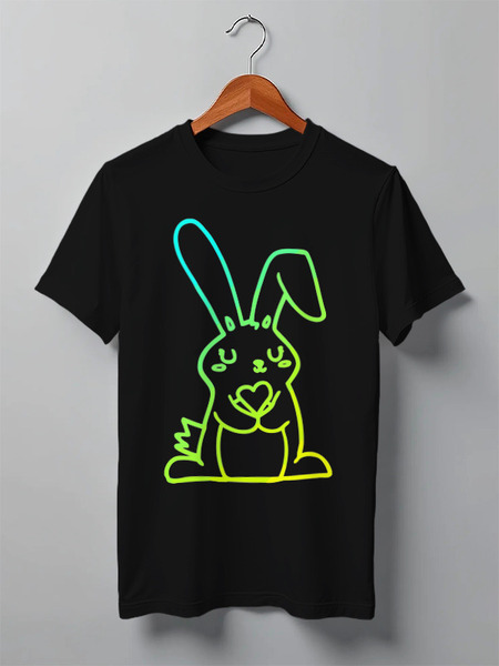 Заказать мужскую футболку в Москве. Футболка классическая Sunny Bunny от skynatural - готовые дизайны и нанесение принтов.