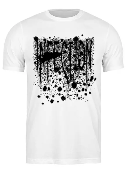 Заказать мужскую футболку в Москве. Футболка классическая Infection от oneredfoxstore@gmail.com - готовые дизайны и нанесение принтов.