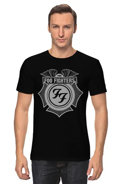 Заказать мужскую футболку в Москве. Футболка классическая  Foo Fighters от geekbox - готовые дизайны и нанесение принтов.