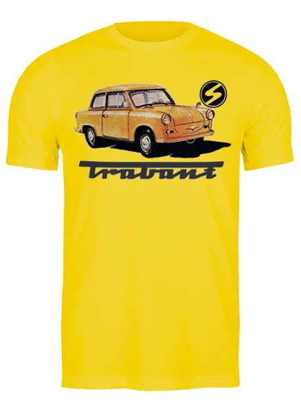 Заказать мужскую футболку в Москве. Футболка классическая Trabant от торгаш - готовые дизайны и нанесение принтов.