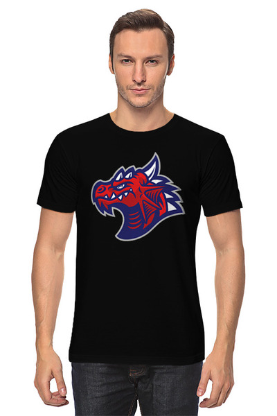 Заказать мужскую футболку в Москве. Футболка классическая Красный дракон от skynatural - готовые дизайны и нанесение принтов.