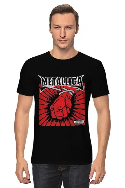 Заказать мужскую футболку в Москве. Футболка классическая Metallica ‎/ St. Anger от OEX design - готовые дизайны и нанесение принтов.