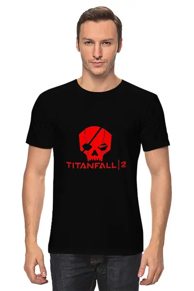 Заказать мужскую футболку в Москве. Футболка классическая Titanfall 2 от THE_NISE  - готовые дизайны и нанесение принтов.