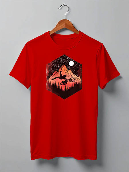 Заказать мужскую футболку в Москве. Футболка классическая Ink Rider от oneredfoxstore@gmail.com - готовые дизайны и нанесение принтов.
