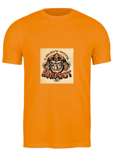 Заказать мужскую футболку в Москве. Футболка классическая Bigfoot от Виктор Гришин - готовые дизайны и нанесение принтов.