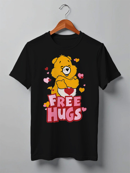Заказать мужскую футболку в Москве. Футболка классическая Free Hugs от Leichenwagen - готовые дизайны и нанесение принтов.