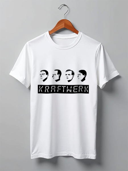 Заказать мужскую футболку в Москве. Футболка классическая Kraftwerk от Fedor - готовые дизайны и нанесение принтов.