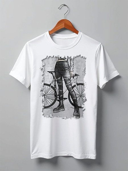 Заказать мужскую футболку в Москве. Футболка классическая Punk Girl Rider от oneredfoxstore@gmail.com - готовые дизайны и нанесение принтов.
