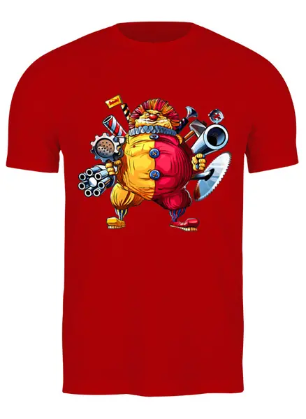 Заказать мужскую футболку в Москве. Футболка классическая Clown  от Print design  - готовые дизайны и нанесение принтов.