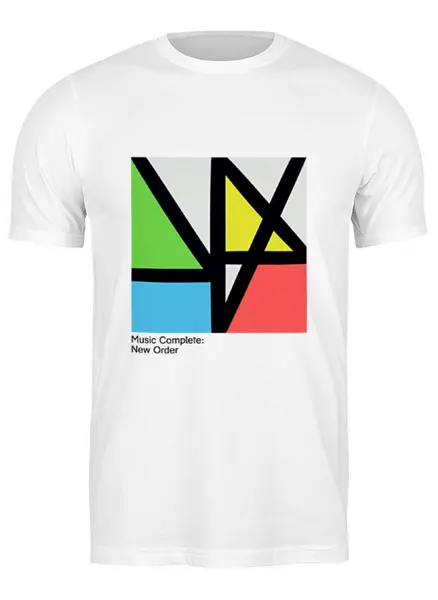 Заказать мужскую футболку в Москве. Футболка классическая New Order ‎/ Music Complete от OEX design - готовые дизайны и нанесение принтов.