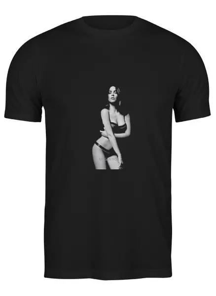 Заказать мужскую футболку в Москве. Футболка классическая Megan Fox от KinoArt - готовые дизайны и нанесение принтов.