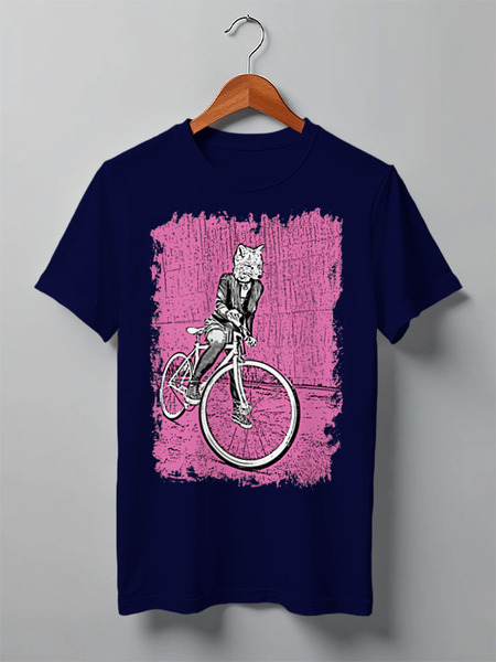 Заказать мужскую футболку в Москве. Футболка классическая Bike Punk  от oneredfoxstore@gmail.com - готовые дизайны и нанесение принтов.